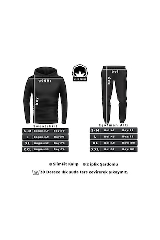 Breaking Baskılı Eşofman Takımı Siyah