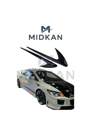 Universal Çamurluk Venti 31x9 Cm Parlak Siyah Sportif Dış Aksesuar Sağ-sol Takım