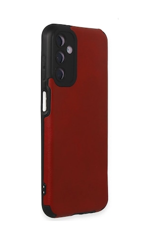 Uray Store Samsung Galaxy Uyumlu M14 5g Kılıf Loop Deri Silikon - Kırmızı
