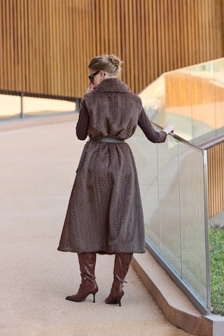 Misswhence Yelek 38700 Kahverengi Kahverengi