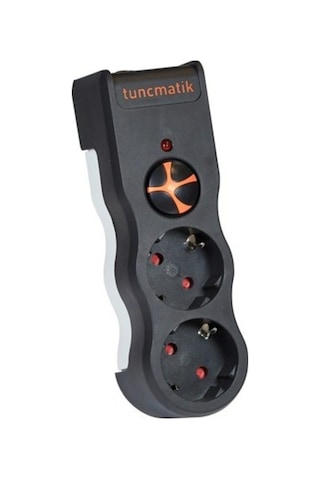 Tunçmatik Powersurge TSK5081 525J Akım Korumalı Priz 2'li Siyah