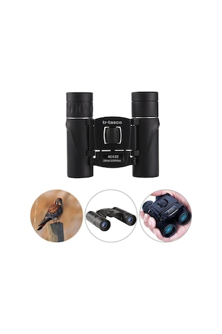 40x22 Cepte Taşımalı Kauçuk Kaplamalı Mini Dürbün 1000m/36m Açık Bej