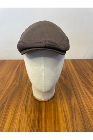 Hamze Peaky Blinders Tommy Shelby Spor Model Keten Kasket Şapka Kahverengi