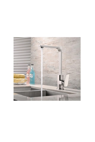 Sardıcı PRA44660749772 Kare Mutfak Bataryası Krom Musluk