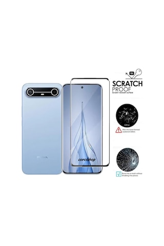 Tecno Spark Slim 4g / Pova Slim 5g Kavisli Edge Ekran Koruyucu Temperli Kırılmaz Cam Parmak Izi Okur