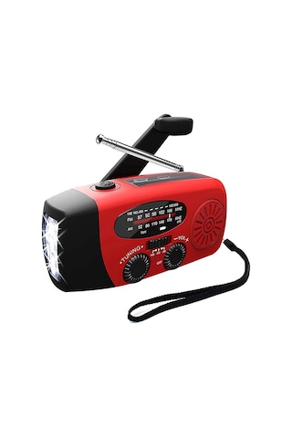 Acil Güneş Kendisi Güçlü Am/fm/ Radyo, Flashlight, Cep Telefonları Charger: Smartphones Ve Usb Cihazları