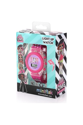 Miniflak Lol Surprise Lisanslı Omg7002 Pembe Işıklı Çocuk Saati Pembe