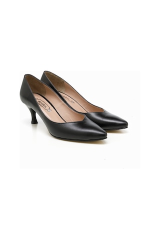 Topuklu Kadın Rc-4009 Deriden Siyah Siyah