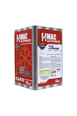 H-Mac Organik Kırmızı Antifriz -40 Derece 15 Kg