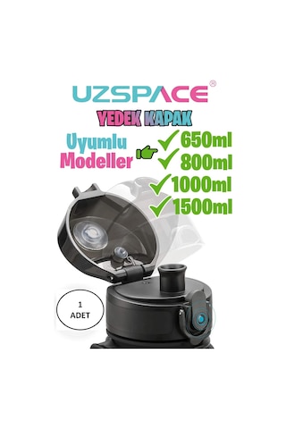 Uzspace 650-800-1000ml -uyumlu Yedek Kapak --sadece Uzspace İle Uyumludur