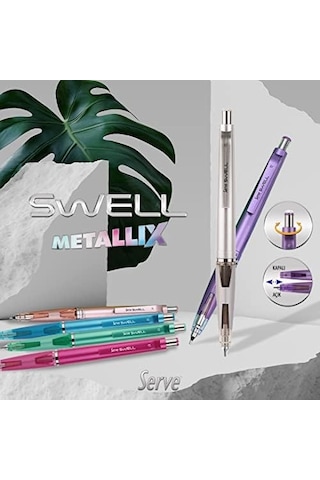 Swell Mekanik Kursun Kalem Metalik Mor 07mm -