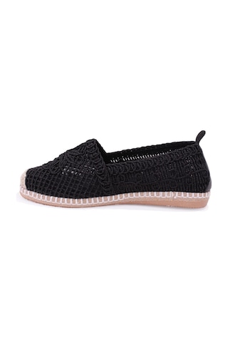 Dagoster Dza07-115526703 Siyah Triko Günlük Espadril Kadın Ayakkabı Sıyah