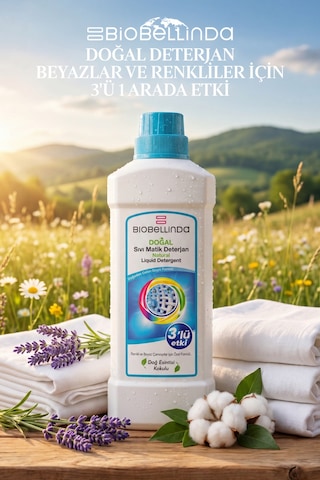 Doğal Bileşenli 3 Etkili Sıvı Matik Deterjan 700 Ml 2'li Set
