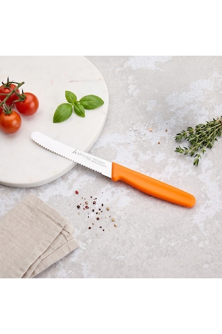Aryıldız Solo Domates Bıçağı Turuncu 11 Cm Renkli