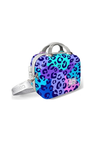 Coral High Leopar Desenli Omuz Askılı Pc Makyaj Çantası 16898