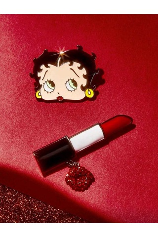 Betty Boop 2'li Broş Seti Kırmızı