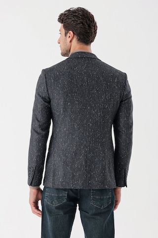 İmza Koyu Antrasit Desenli Mono Yaka Astarlı Çift Yırtmaç 6 Drop Slim Fit Dar Kesim Klasik Ceket 1002235132-koyu Antrasit Koyu Antrasit