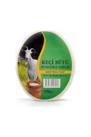 Keçi Sütü Özlü Süngerli Duş Sabunu 120 G