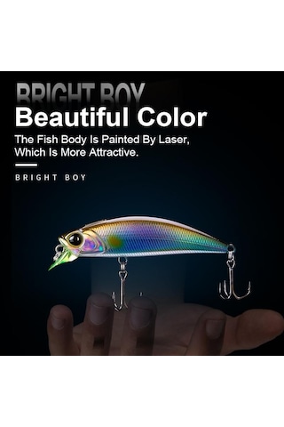 Krallık Batan Minnow Wobblers 45/60mm 3.6/7g Uzak Döküm Balıkçılık Cazibesi Pike/alabalık/bas Crankbaits Ince Vücut Sert