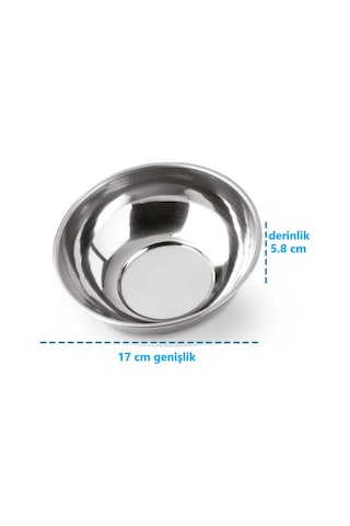 Hsgl Kase Tas Çorba Yoğurt Vb Çelilk 430 Tas Genişlik 17 Cm Tas No:4