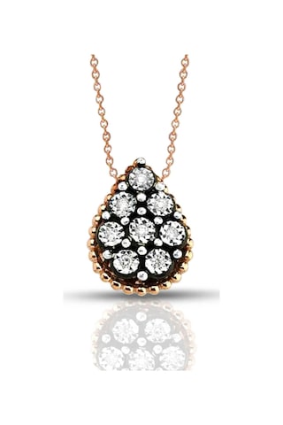 Damla Model Elmas Kolye