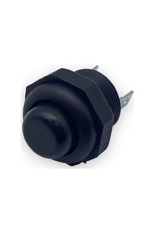 Emas Buton Fişli 22 Mm Siyah