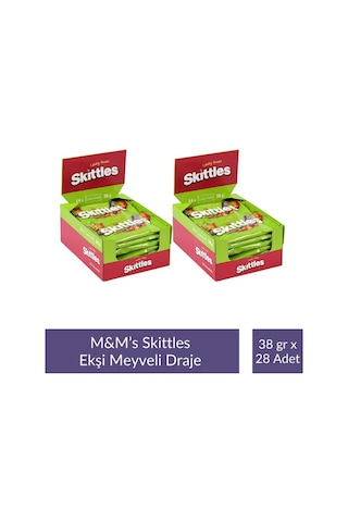 Skittles Ekşi Meyveli Draje 38 Gr X 28 Adet