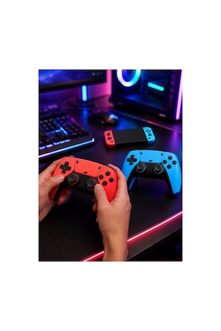 Oyun Konsolu Kablosuz Kontrolcülü Retro Oyun Eğlence Sistemi Siyah