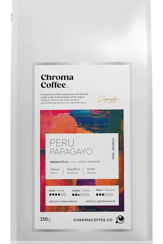 Chroma Coffee Signature Series Çekirdek Kahve Seti-5 %100 Nitelikli Arabica 3x250gr Çekirdek Kahve
