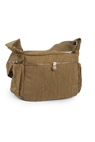 Krinkıl / Klinkır Su Geçirmez Kumaş Çok Gözlü Çapraz Kol Ve Omuz Postacı Çantası 116g Taba