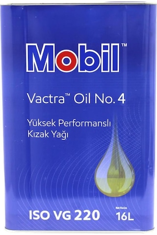Mobil Vactra Oil No:4 Yüksek Kızak Yağı 16 L