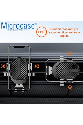 360° Araç İçi Izgaralıktan Kelepçeli Telefon Tutucu - AL3733