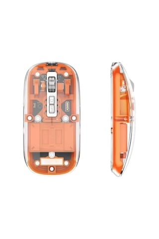 Bluetooth Ve Usb Destekli Kablosuz Şeffaf Mouse Sessiz Kullanım Yeni Nesil Diğer