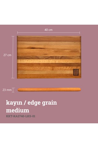 Lüks Kesme Tahtası Kayın Medium