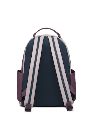Smart Bags Büyük Boy Laptop Bölmeli Su Geçirmez Kumaş Renkli Okul Çantası Bej/mürdüm