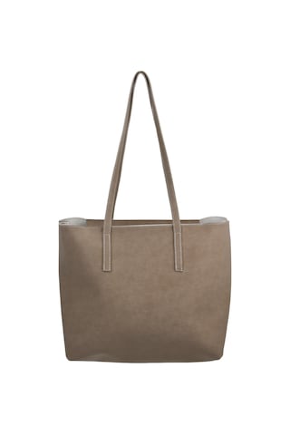 Kadın Büyük Boy Süet El Ve Omuz Çantası - Vizon Vizon