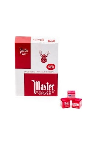 Master 144 Lü Kırmızı Bilardo Tebeşiri