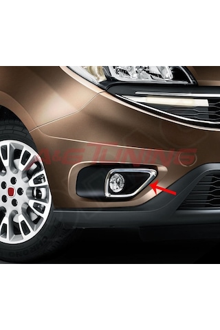 Fiat Doblo Krom Sis Farı Çerçevesi 2015 Üzeri Paslanmaz Çelik N11.6482