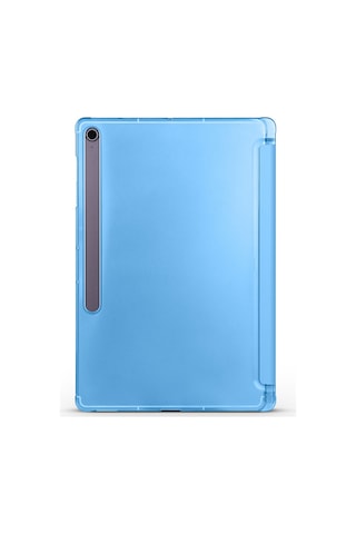 Adige Samsung Galaxy Uyumlu Tab S10 Fe Plus Kılıf Smart Case Kalem Bölmeli Standlı Arkası Buğlu Mika Standlı Kapak