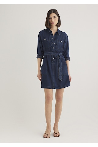 Mavi - Bridget Gold Klasik Mürekkep Mavi Jean Elbise 1310541-87815 Lacivert