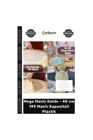 Özel Üretim Pratik Hamur Kesme Aparatı Mega Mantı Kalıbı 40 Cm 199 Mantı Kapasiteli Plastik