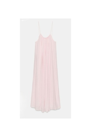 Gael Blush Breeze Pudra Maxi Elbise Pembe Pembe