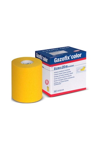 Gazofix Color LF Bsn Fiksasyon Bandajı 8 CM x 20 M Sarı