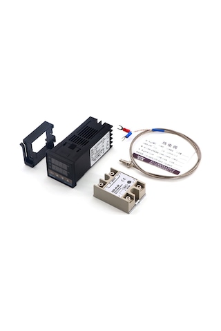 Rex-c100fk07-v An Intelligent Temperature Controller Ssr Output + Ssr-40 Da +m6 1m Cable 3pcs Set