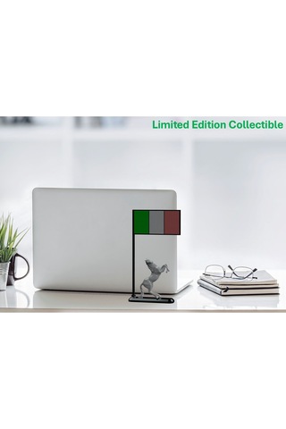 İrlanda Bayraklı Şahlanan At Figürlü Masaüstü Dekor 3d Baskı