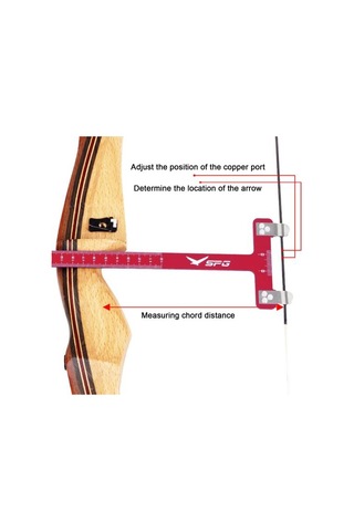 Mavi Yay Ayarı Cetvel T Şekilli Yay Kare Hassas Cetvel Yay Ayarı Ölçümü Paslanmaz Çelik Ölçüm Aleti Okçuluk Aksesuarları