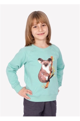 Organik Erkek Çocuk Sweat - Mint Mint Yeşili