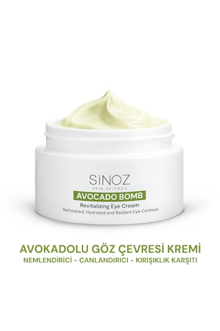 Sinoz Avokado Bomb Nemlendirici Canlandırıcı Göz Kremi 15 ML