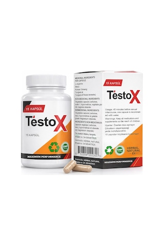 Testox Gıda Takviyesi 15 Kapsül