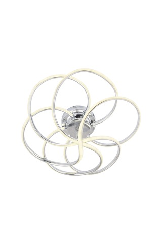 Samyeli Krom Kumandalı Ve Dimerli Beyaz, Sarı, Gün Işığı Ledli Plafonyer Avize Sb-ld-510 Krom